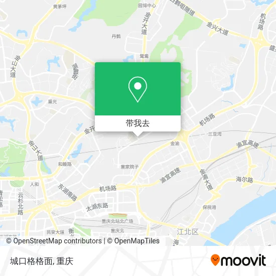 城口格格面地图