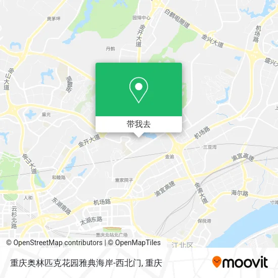 重庆奥林匹克花园雅典海岸-西北门地图