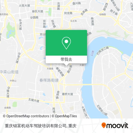 重庆锦富机动车驾驶培训有限公司地图