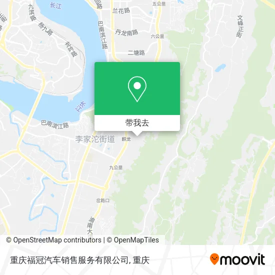 重庆福冠汽车销售服务有限公司地图
