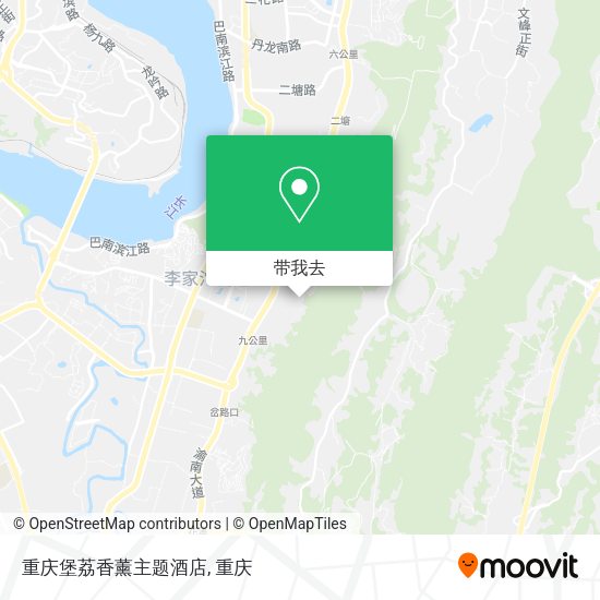 重庆堡荔香薰主题酒店地图