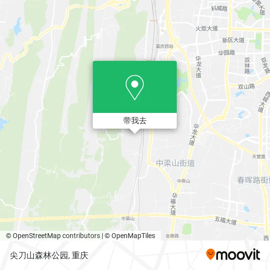 尖刀山森林公园地图