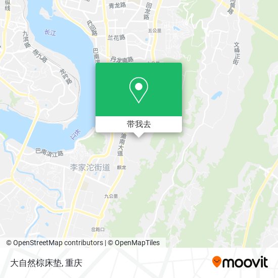 大自然棕床垫地图