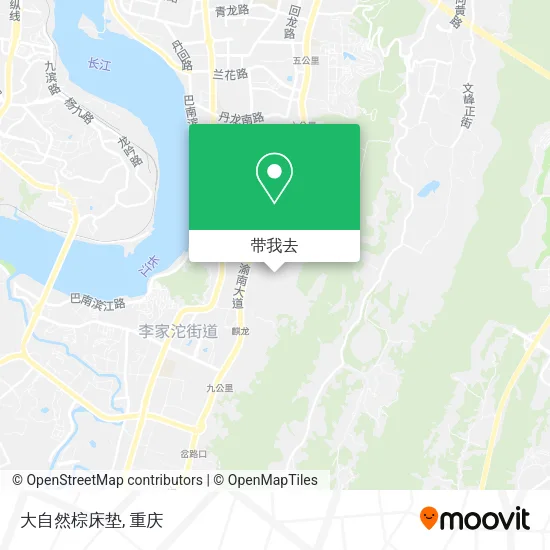 大自然棕床垫地图