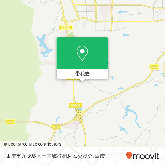 重庆市九龙坡区走马镇梓桐村民委员会地图