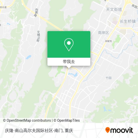 庆隆·南山高尔夫国际社区-南门地图