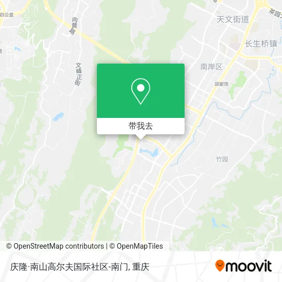 庆隆·南山高尔夫国际社区-南门地图