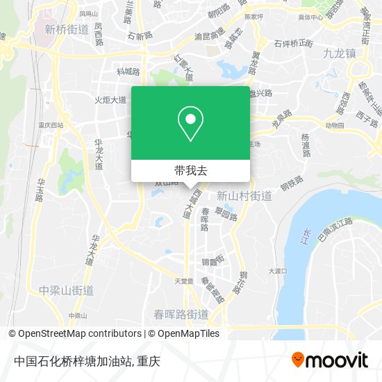 中国石化桥梓塘加油站地图