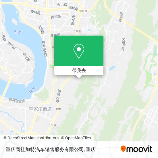 重庆商社加特汽车销售服务有限公司地图