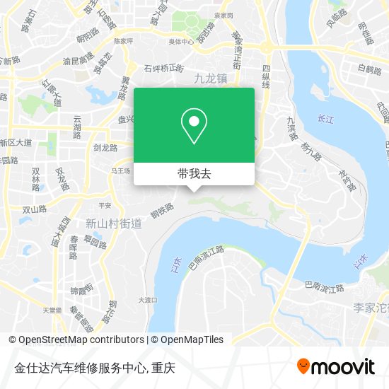 金仕达汽车维修服务中心地图