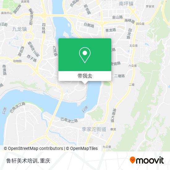 鲁轩美术培训地图