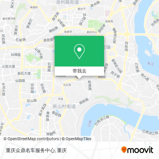 重庆众鼎名车服务中心地图
