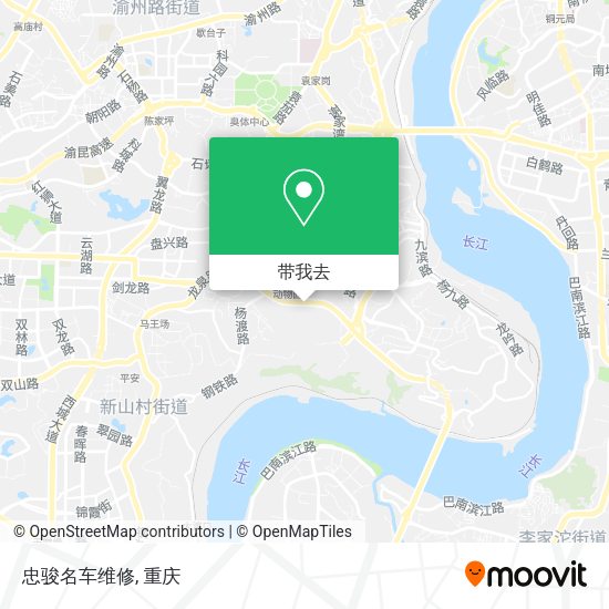 忠骏名车维修地图