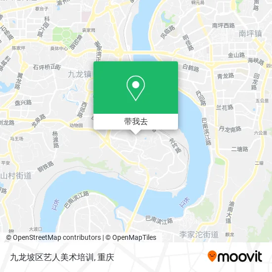 九龙坡区艺人美术培训地图