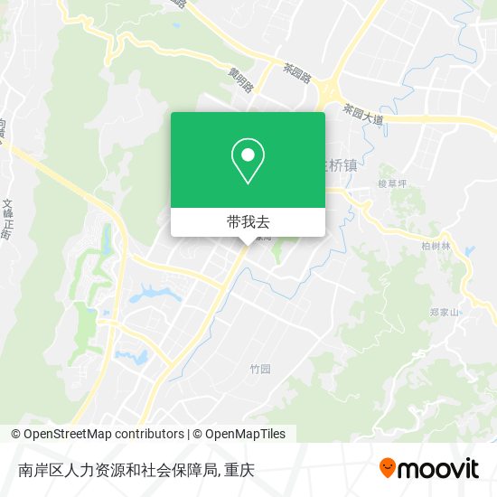 南岸区人力资源和社会保障局地图