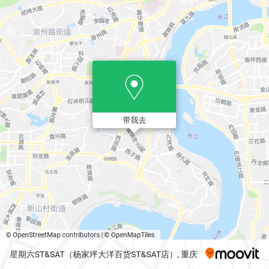 星期六ST&SAT（杨家坪大洋百货ST&SAT店）地图
