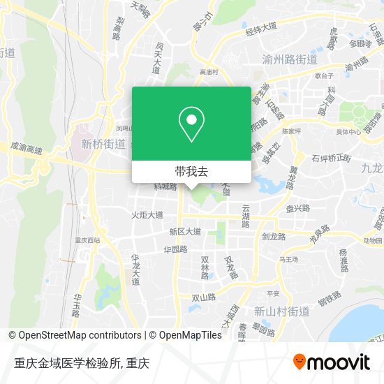 重庆金域医学检验所地图