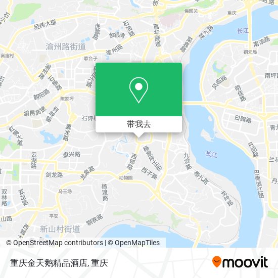 重庆金天鹅精品酒店地图