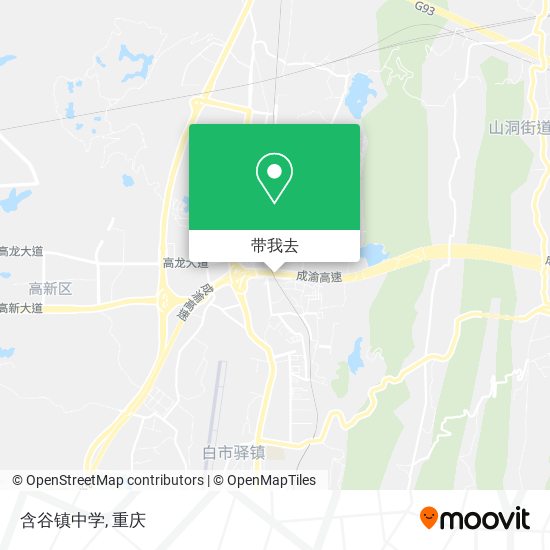 含谷镇中学地图