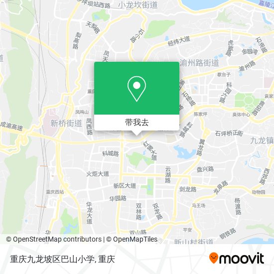 重庆九龙坡区巴山小学地图