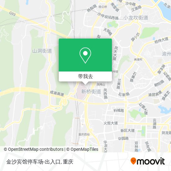 金沙宾馆停车场-出入口地图