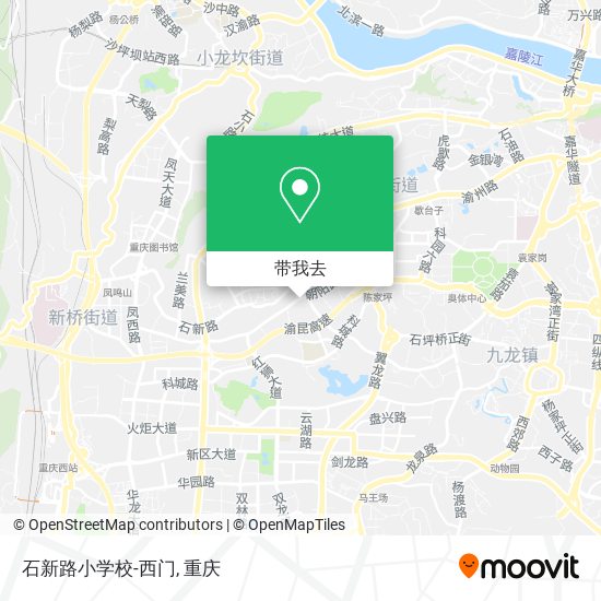 石新路小学校-西门地图