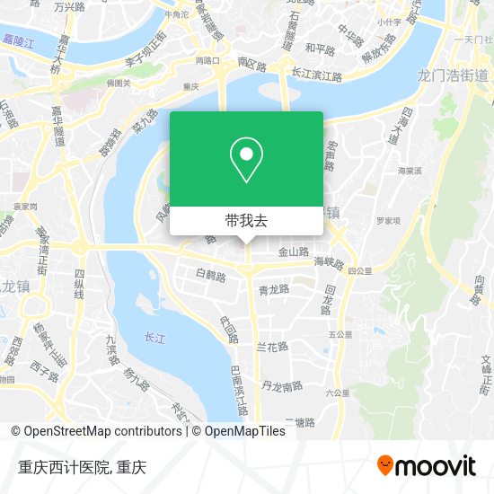 重庆西计医院地图