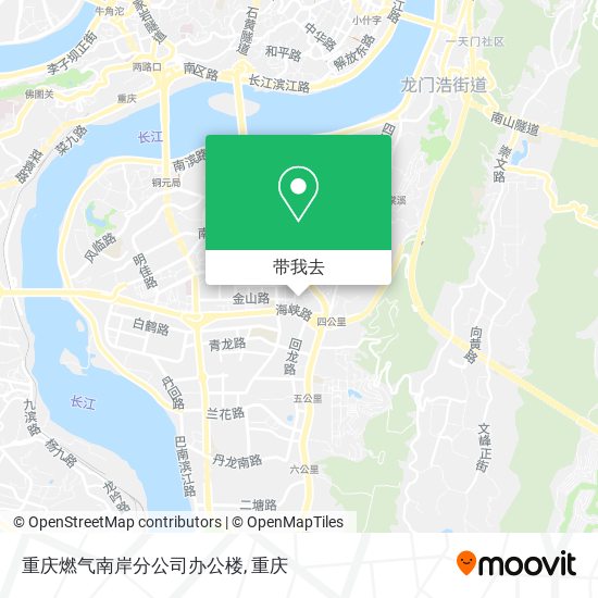 重庆燃气南岸分公司办公楼地图