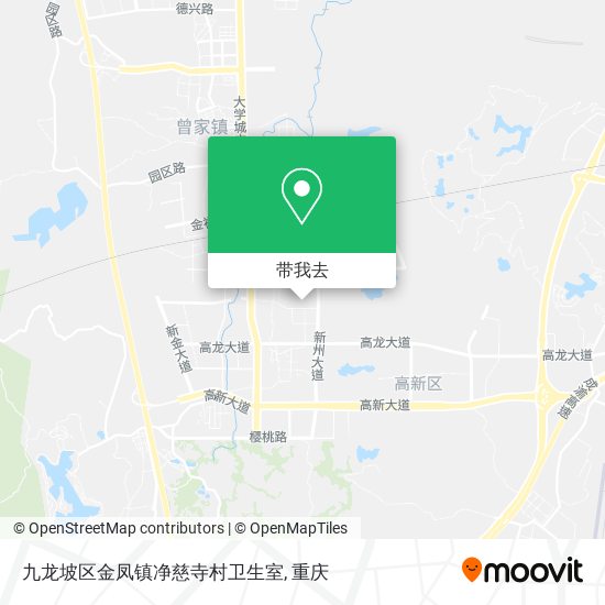 九龙坡区金凤镇净慈寺村卫生室地图