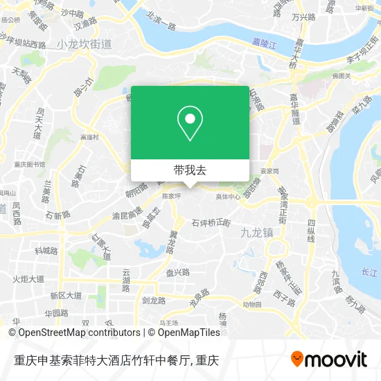 重庆申基索菲特大酒店竹轩中餐厅地图