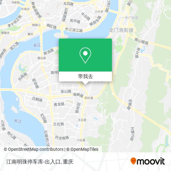 江南明珠停车库-出入口地图