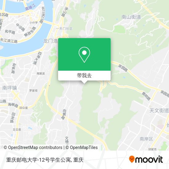 重庆邮电大学-12号学生公寓地图