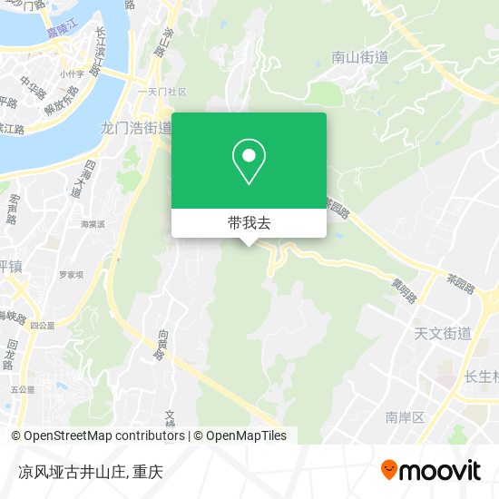 凉风垭古井山庄地图