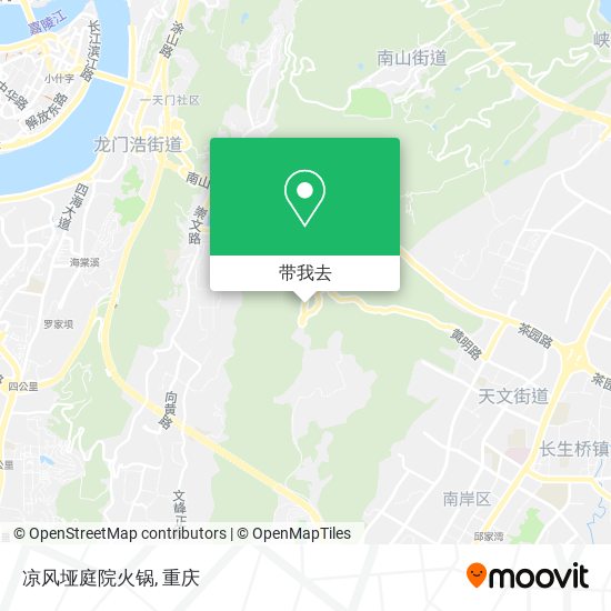 凉风垭庭院火锅地图