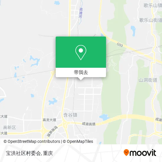 宝洪社区村委会地图