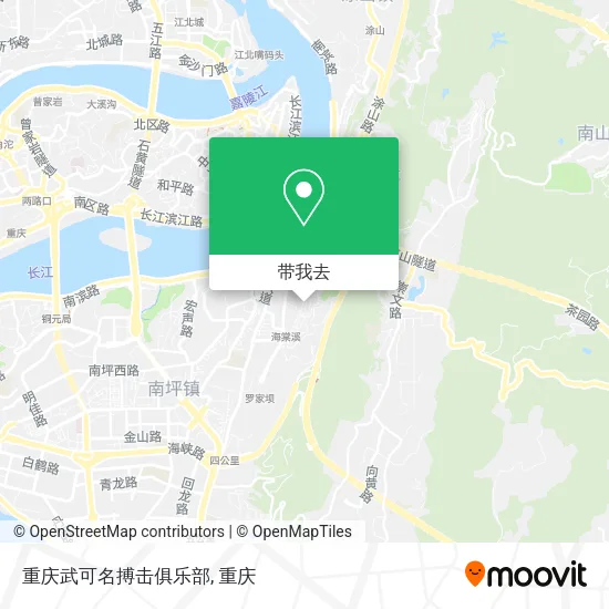 重庆武可名搏击俱乐部地图