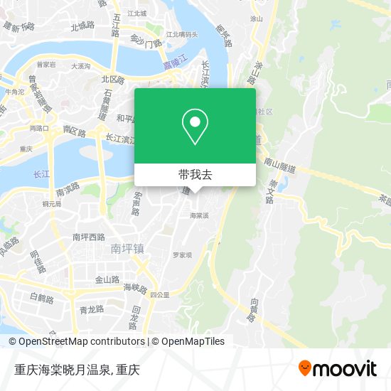 重庆海棠晓月温泉地图