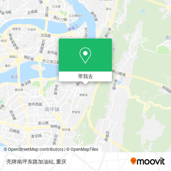 壳牌南坪东路加油站地图