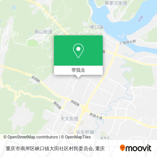 重庆市南岸区峡口镇大田社区村民委员会地图
