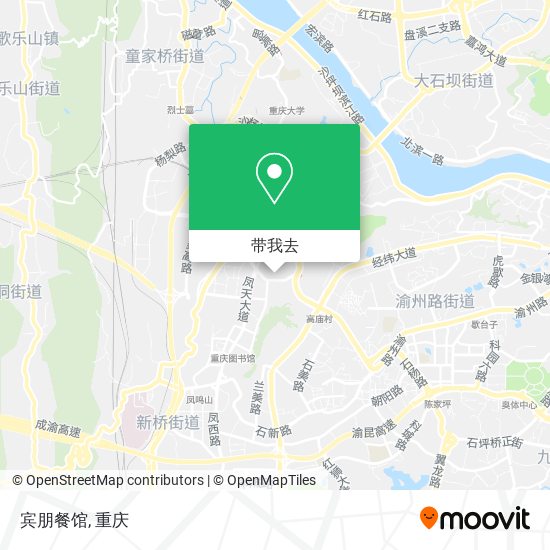 宾朋餐馆地图
