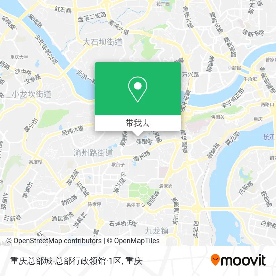 重庆总部城-总部行政领馆·1区地图