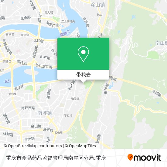 重庆市食品药品监督管理局南岸区分局地图