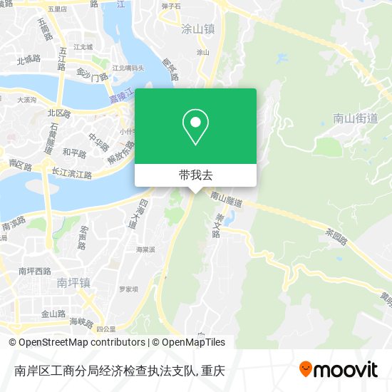 南岸区工商分局经济检查执法支队地图
