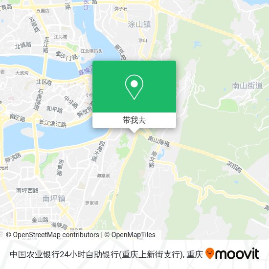 中国农业银行24小时自助银行(重庆上新街支行)地图