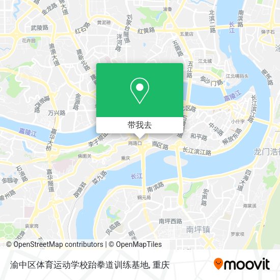 渝中区体育运动学校跆拳道训练基地地图