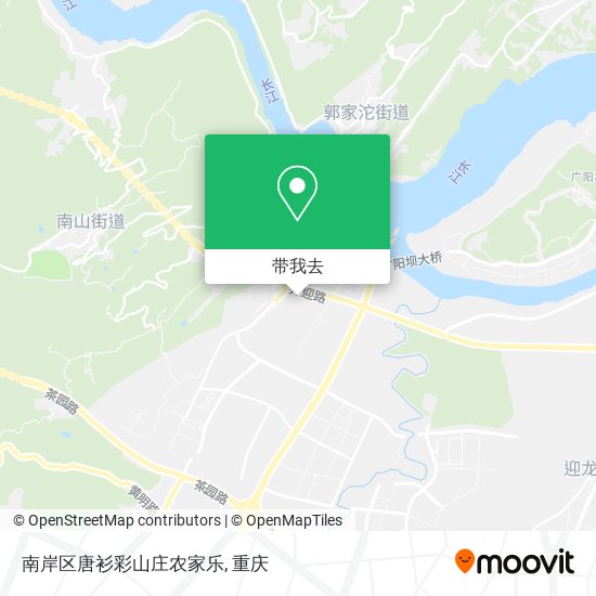 南岸区唐衫彩山庄农家乐地图