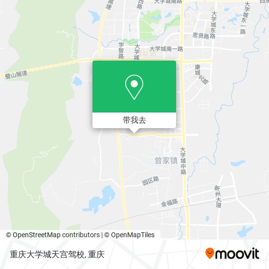 重庆大学城天宫驾校地图