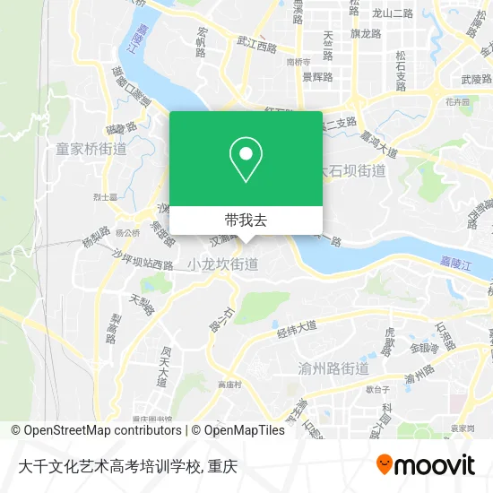 大千文化艺术高考培训学校地图