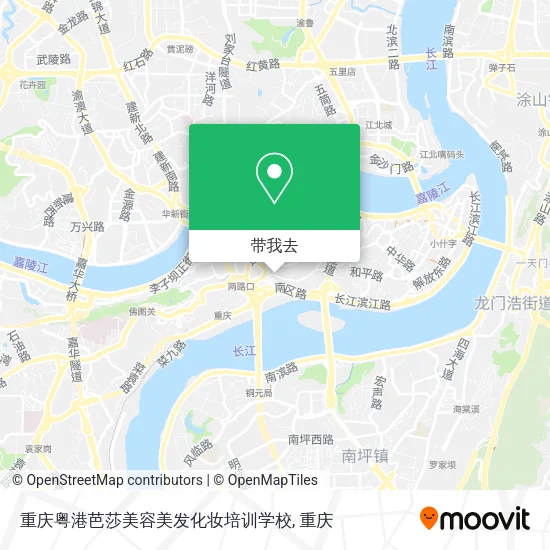 重庆粤港芭莎美容美发化妆培训学校地图
