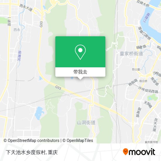 下天池水乡度假村地图